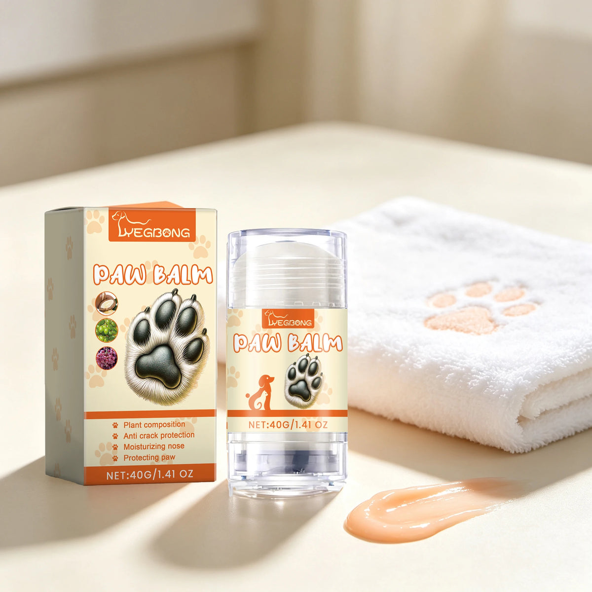 Yegbong Deep Moisturizing Pet Paw Balm Stick Plant Formula
