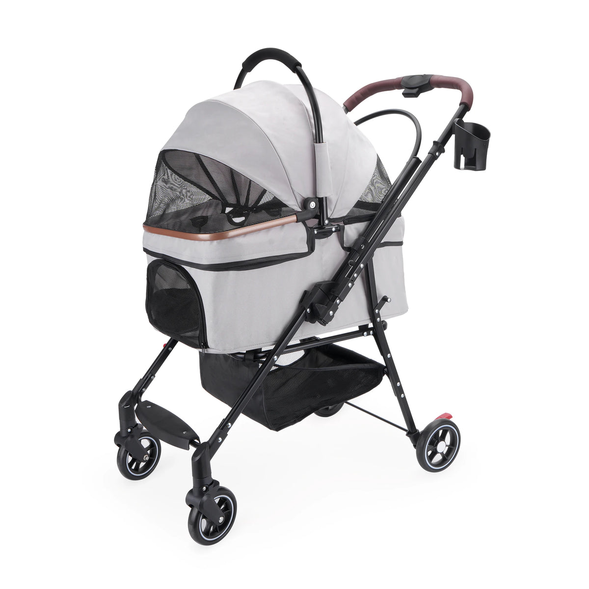 Kesoto Foldable 4 Wheel Pet Stroller For Dogs And Cats