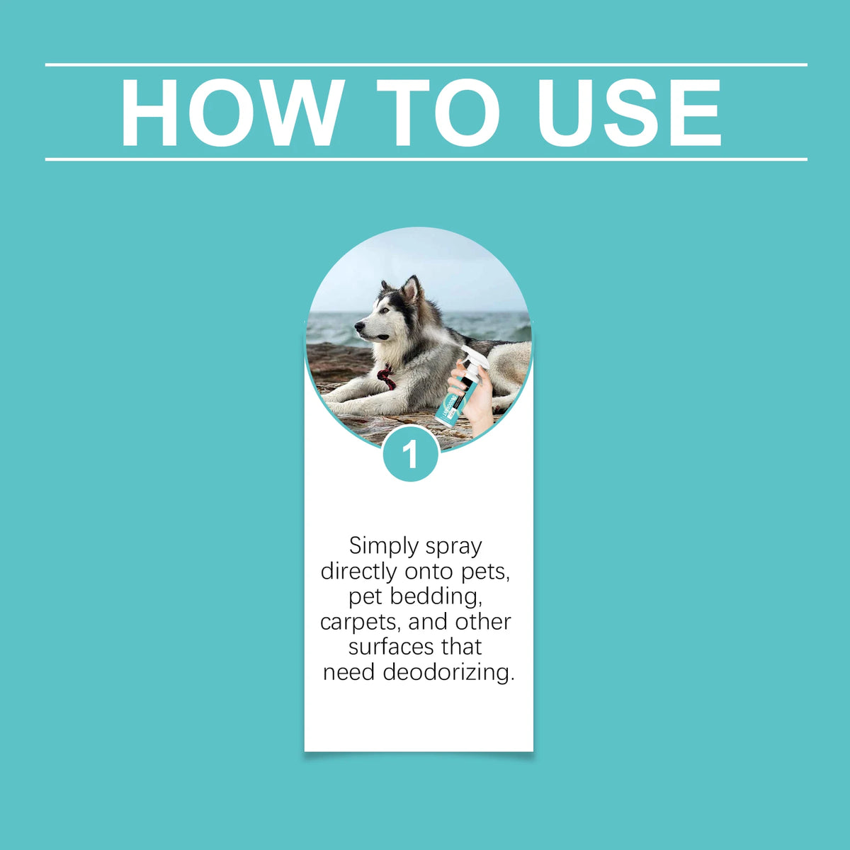 Yeibong Pet Deodorant Spray Effective Odor Removal For Pets