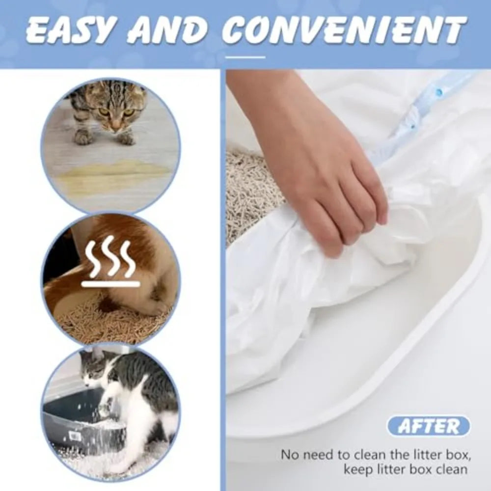 Heavy Duty Cat Litter Box Liners With Reliable Odor Protection