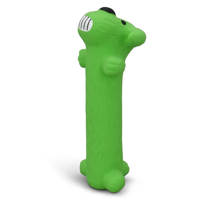 Durable Smiling Squeaky Latex Dog Toy For Interactive Play