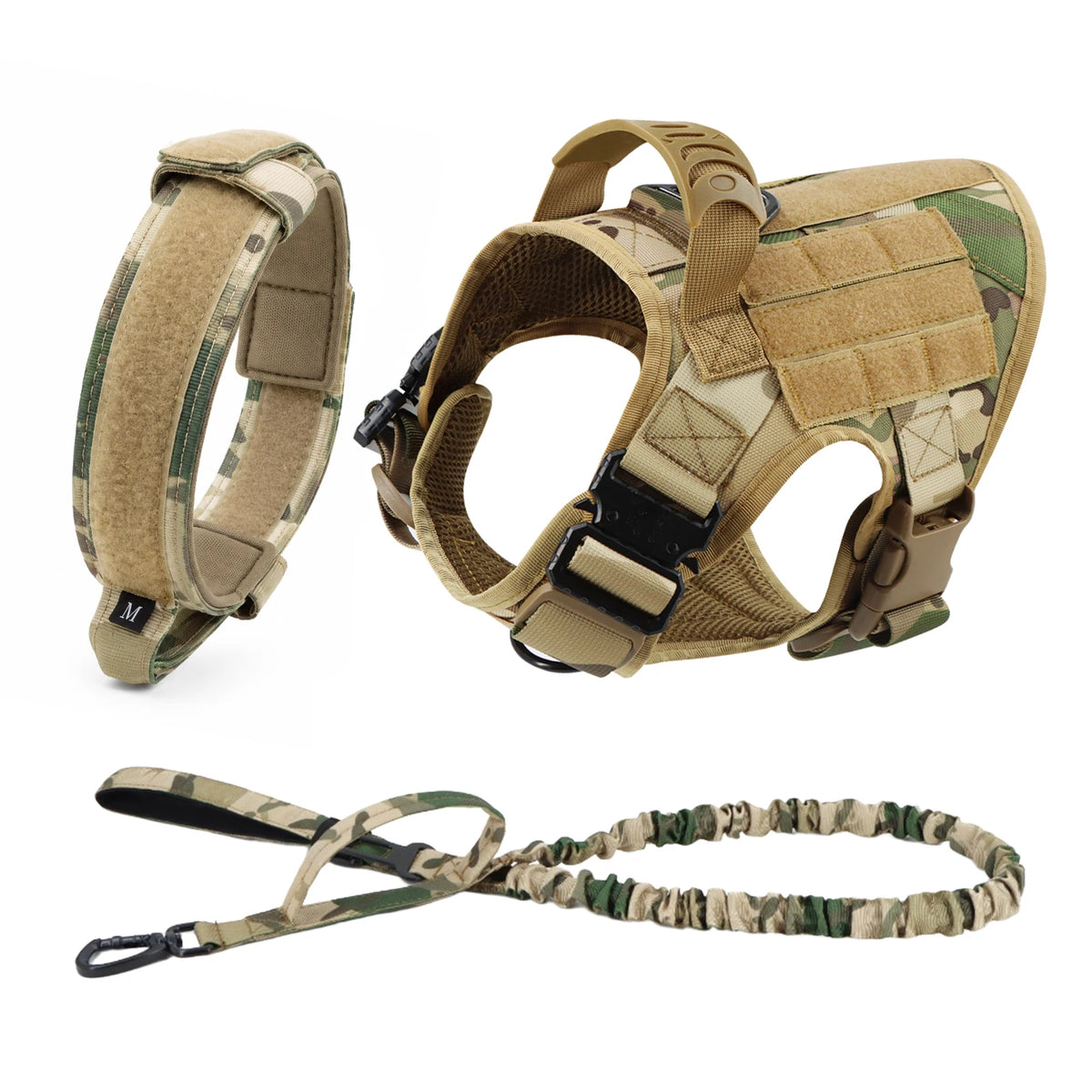PETRAVEL Padded Nylon Dog Harness And Leash Set For Dogs