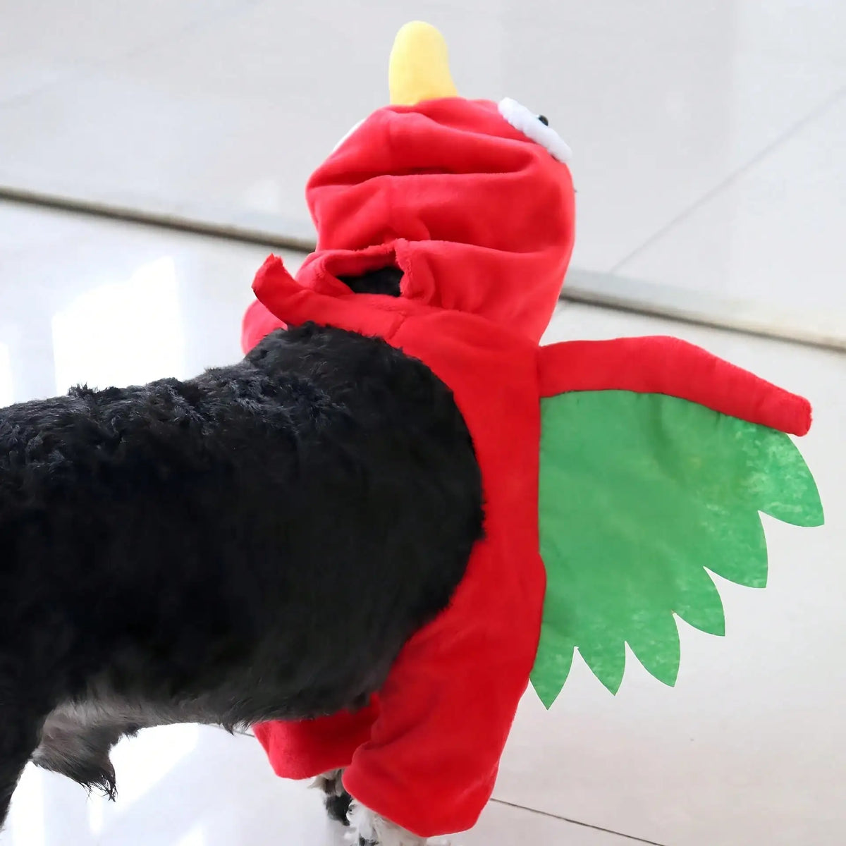 Halloween Pet Turkey Standing Costume With 3D Wings