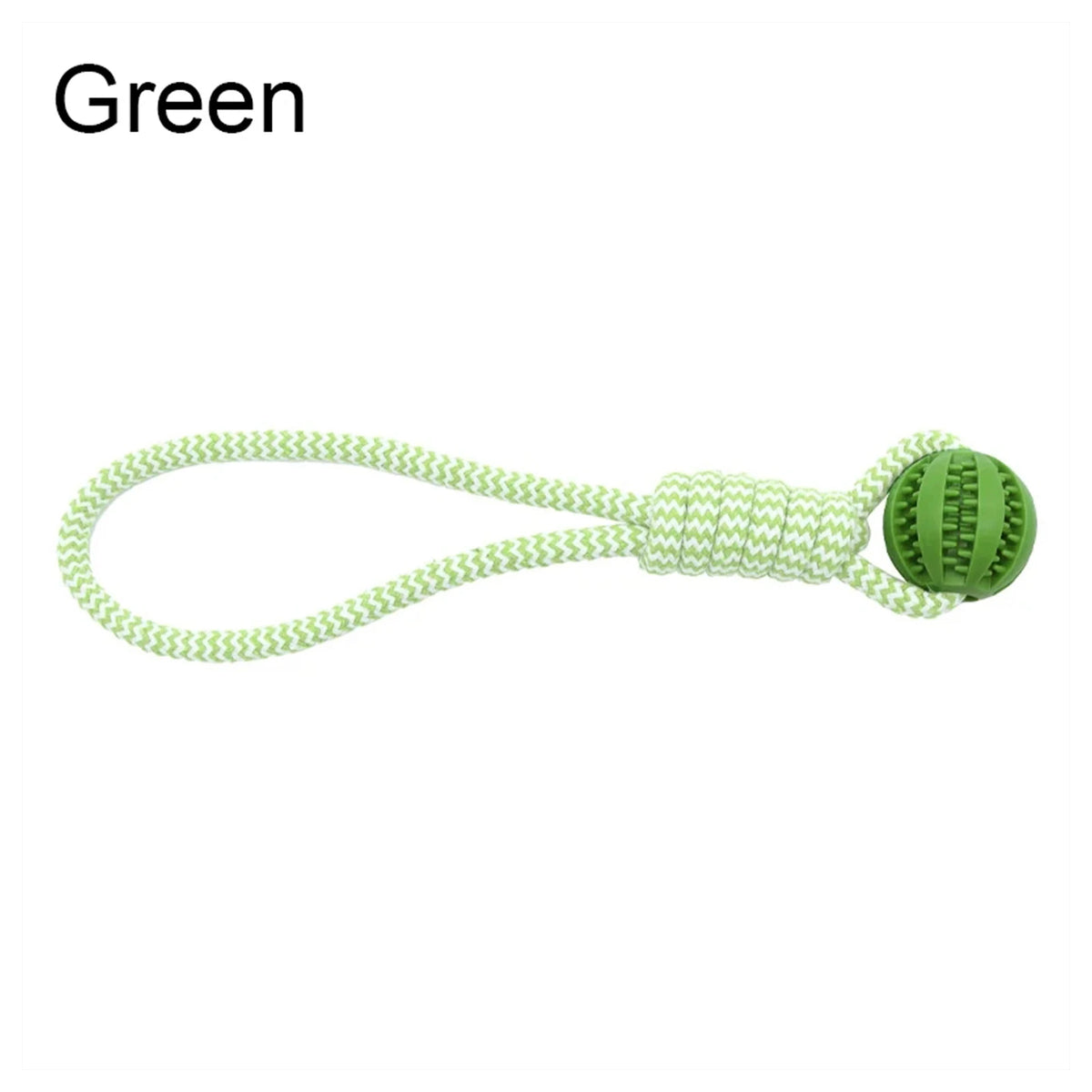 Durable Cotton Rope Dog Chew Toy With Treat Dispensing Ball