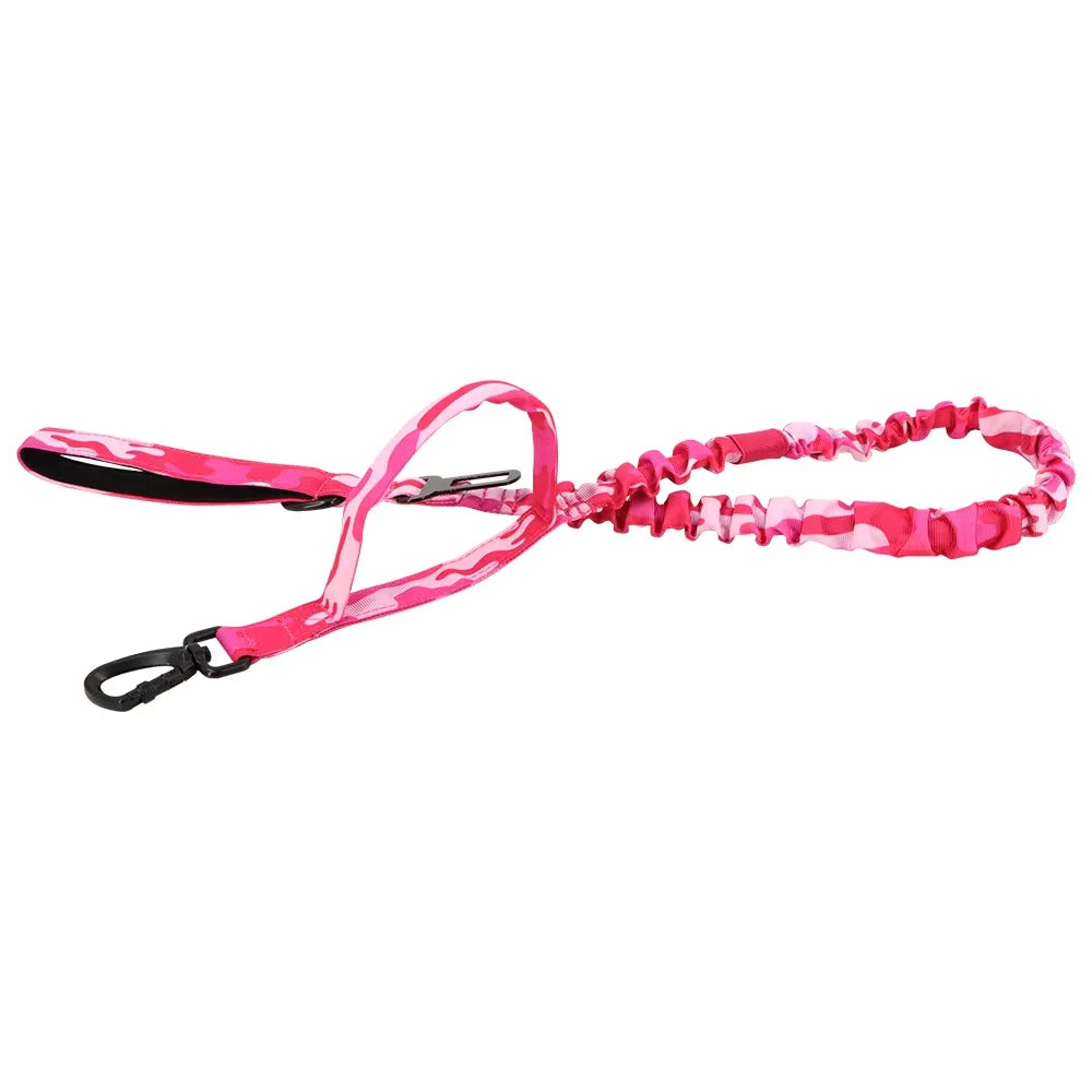 Petrawl Adjustable Elastic Nylon Dog Leash Quick Release Dual Handle