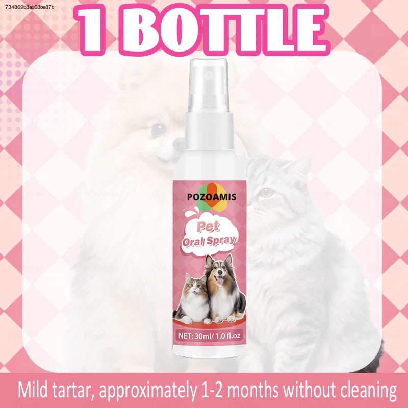 Natural Pet Dental Spray For Fresh Breath And Tartar Control