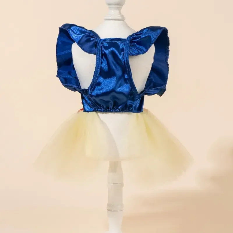 Elegant Plaid Print Pet Dress With Bow Detail For Pets