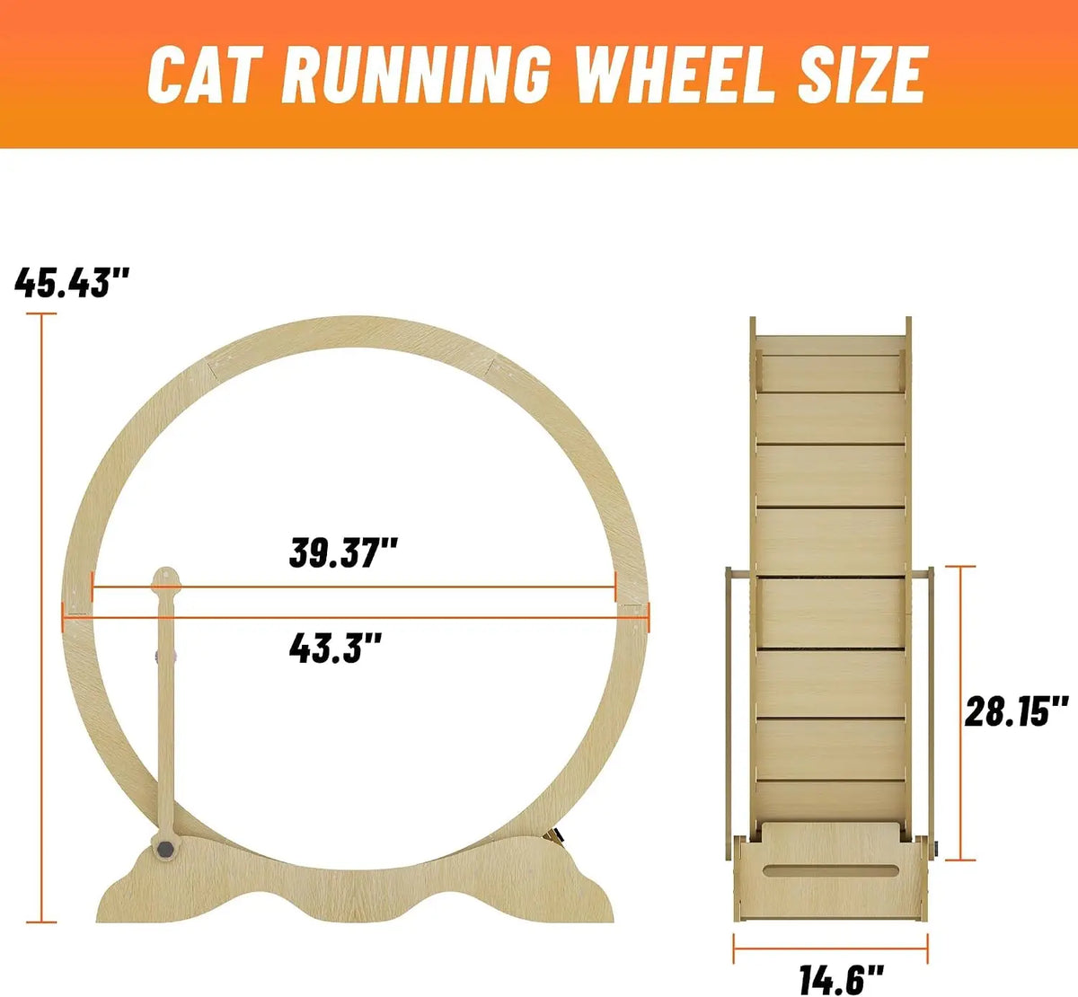 Garvee Indoor Cat Exercise Wheel For Daily Fitness And Play