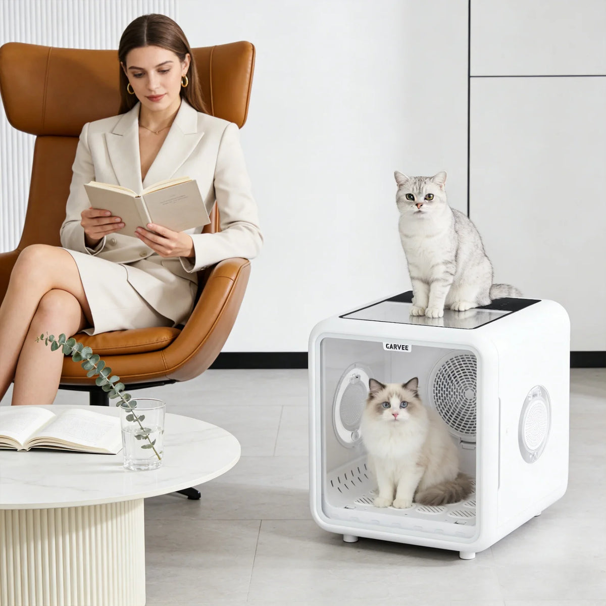 HiMISS Automatic Pet Grooming Dryer Box With Smart Temperature Control