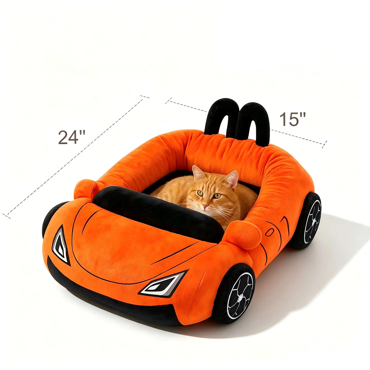 CWV Soft Coral Fleece Supercar Design Puppy Cat Bed