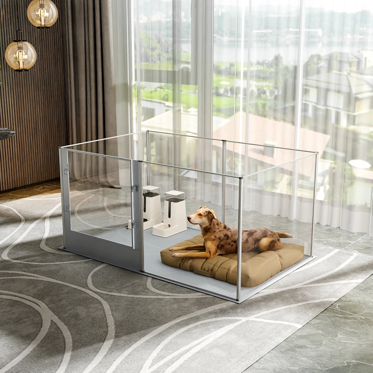Bingopaw Heavy Duty Acrylic Dog Playpen And Kennel Crate