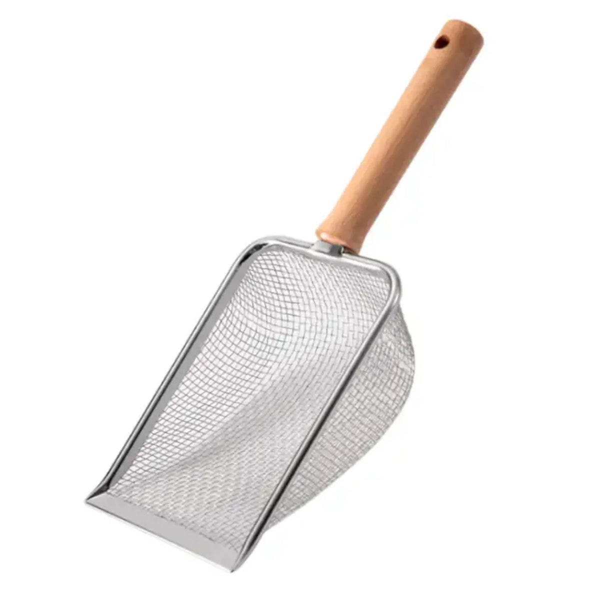 Heavy Duty Metal Cat Litter Scooper With Ergonomic Handle System