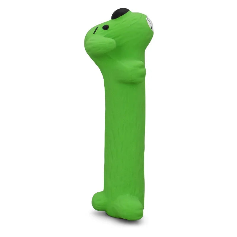 Durable Smiling Squeaky Latex Dog Toy For Interactive Play