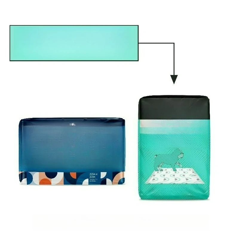 Smart Print Dog Pads Featuring Advanced Leakproof Absorbent Core