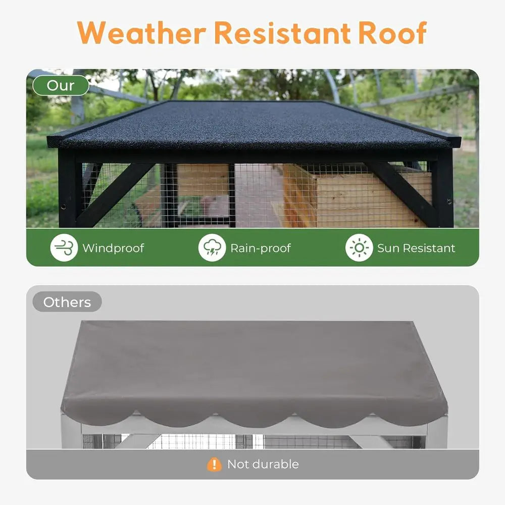 Outdoor Cat Catio With Removable Platforms And Weatherproof Roof