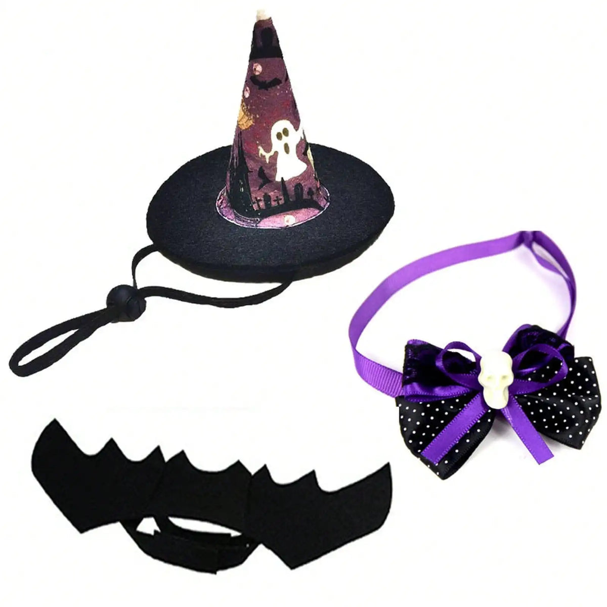 Halloween Pet Costume And Accessory Set For Cats And Dogs
