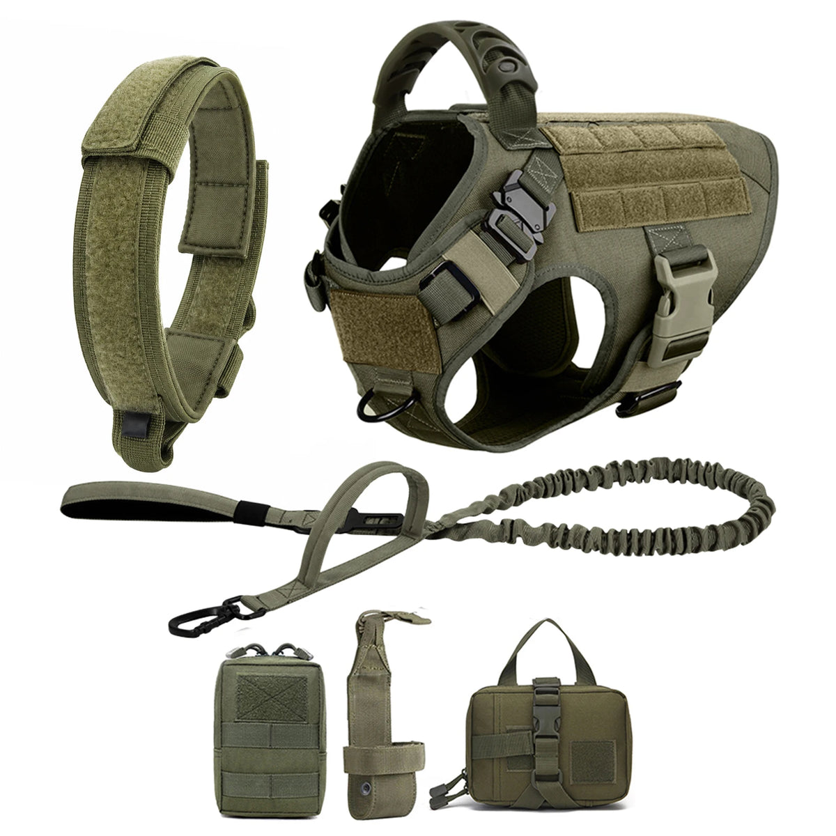 PETRAVEL Padded Nylon Dog Harness And Leash Set For Dogs