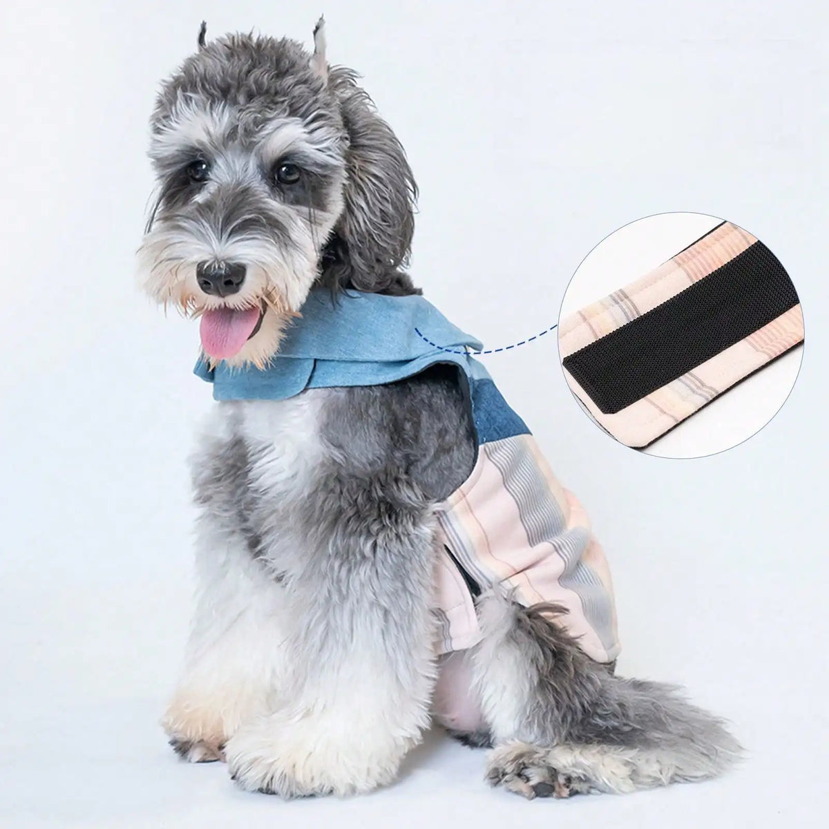 Lightweight Denim Collar Pet Vest For Dogs And Cats