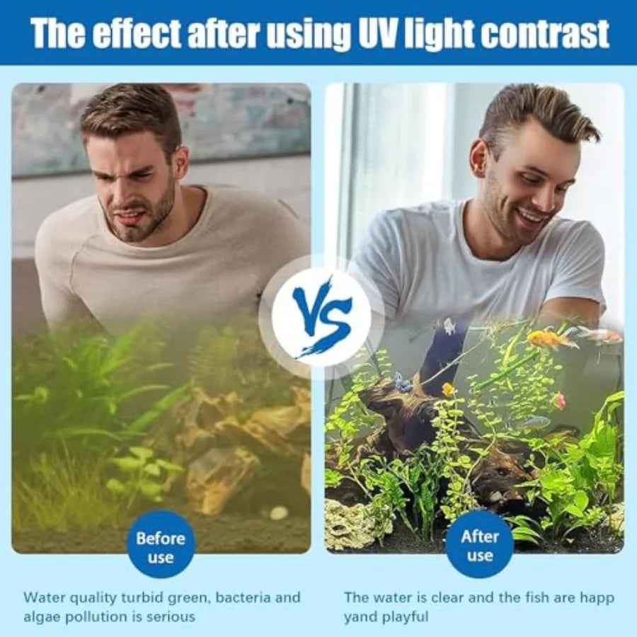 Submersible Aquarium Clean Light With Waterproof UV Function