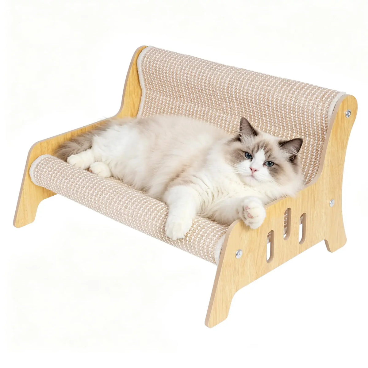 Sisal Cat Scratcher Bed With Comfortable Lounging Platform