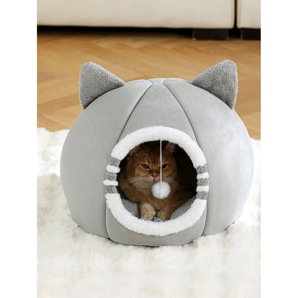 Washable SuperSoft Pet Bed Featuring AntiSlip Fiber Base