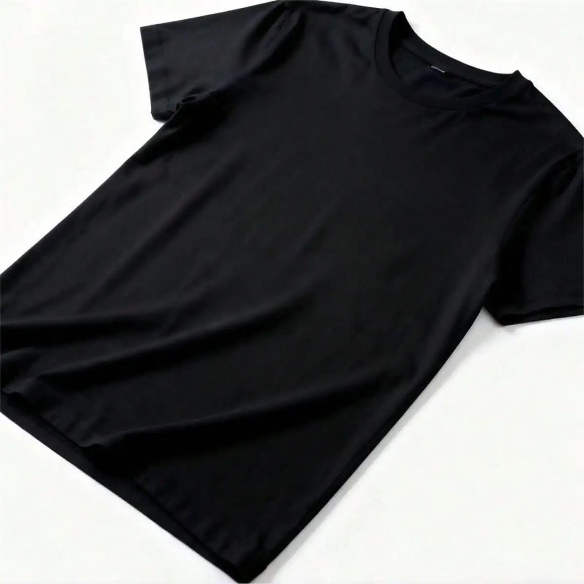 Mens Cotton Crew Neck Tee Shirt Featuring Phone Call Graphics