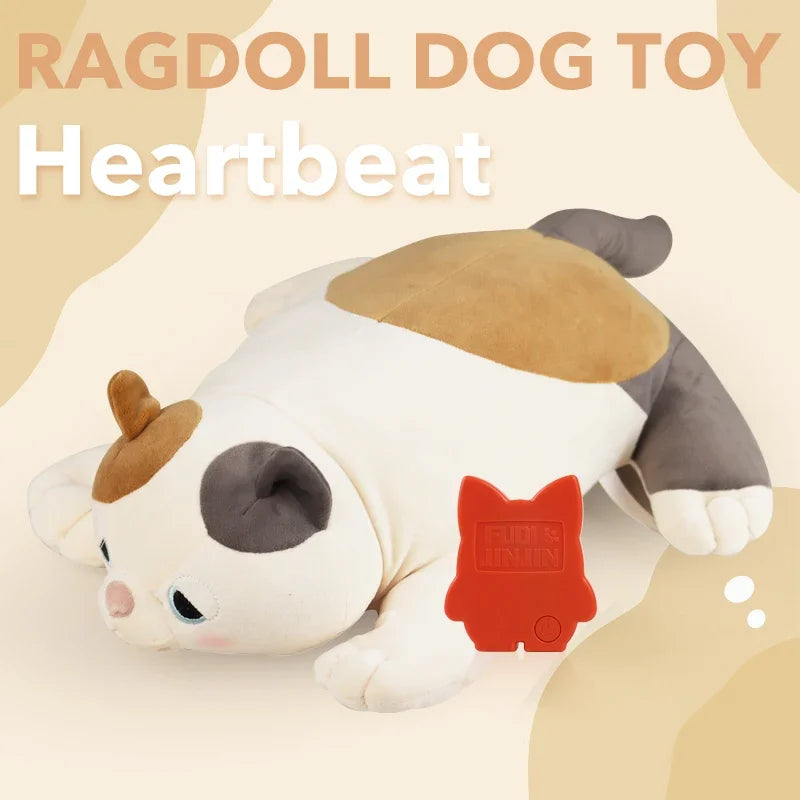 Plush Dragon Heartbeat Puppy Toy for Anxiety Relief Sleep Aid