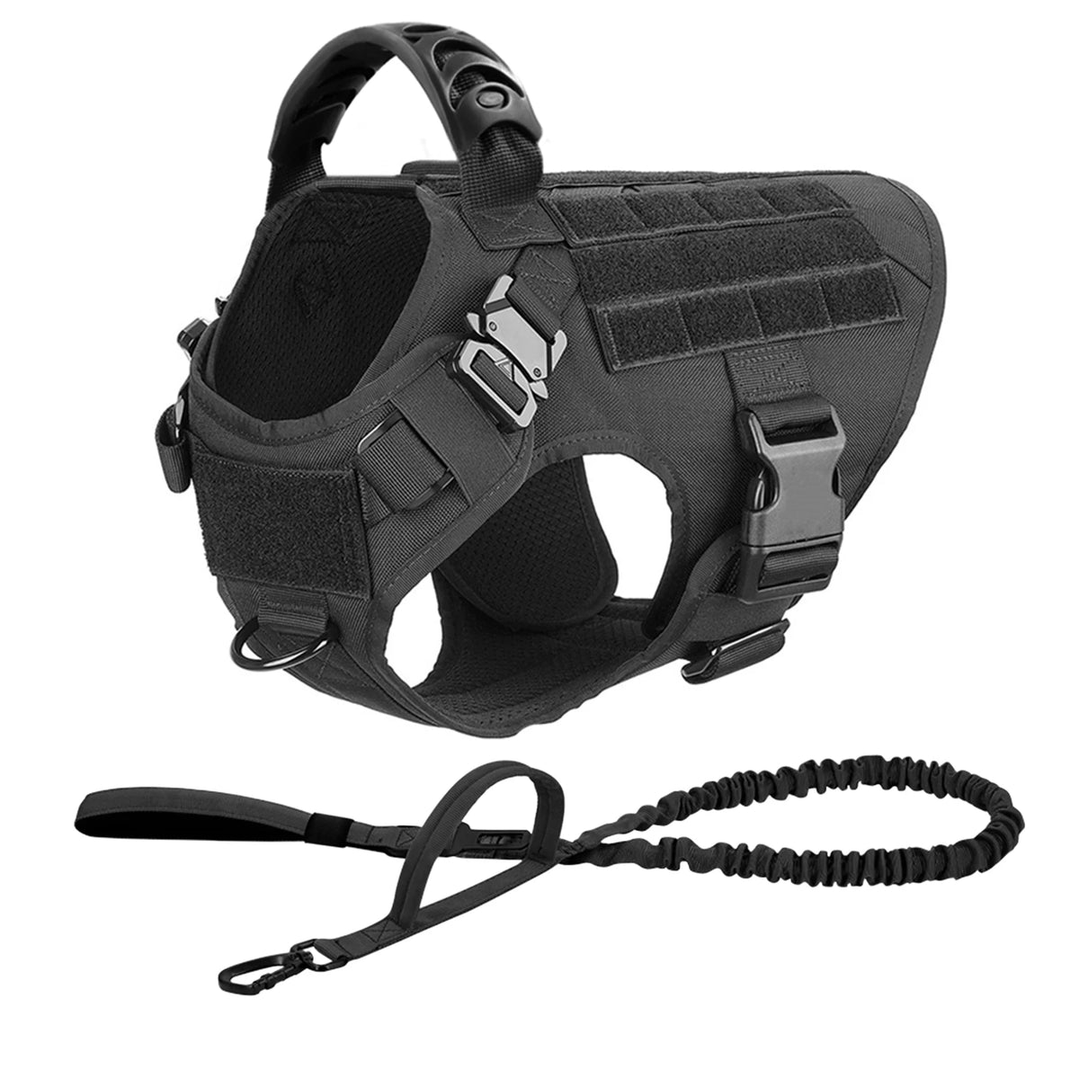 PETRAVEL Padded Nylon Dog Harness And Leash Set For Dogs