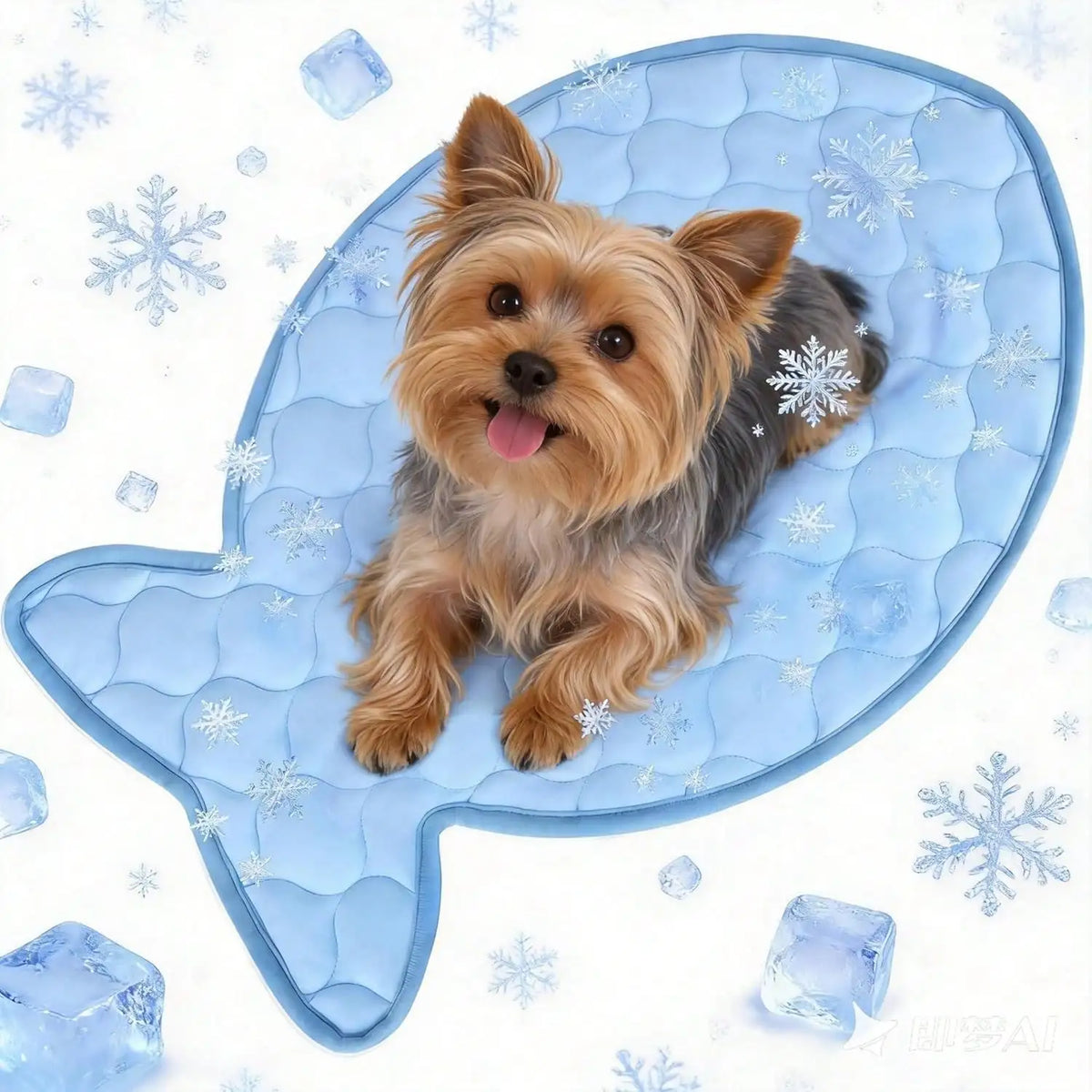 Machine Washable Ice Silk Cooling Mat For Small Pets