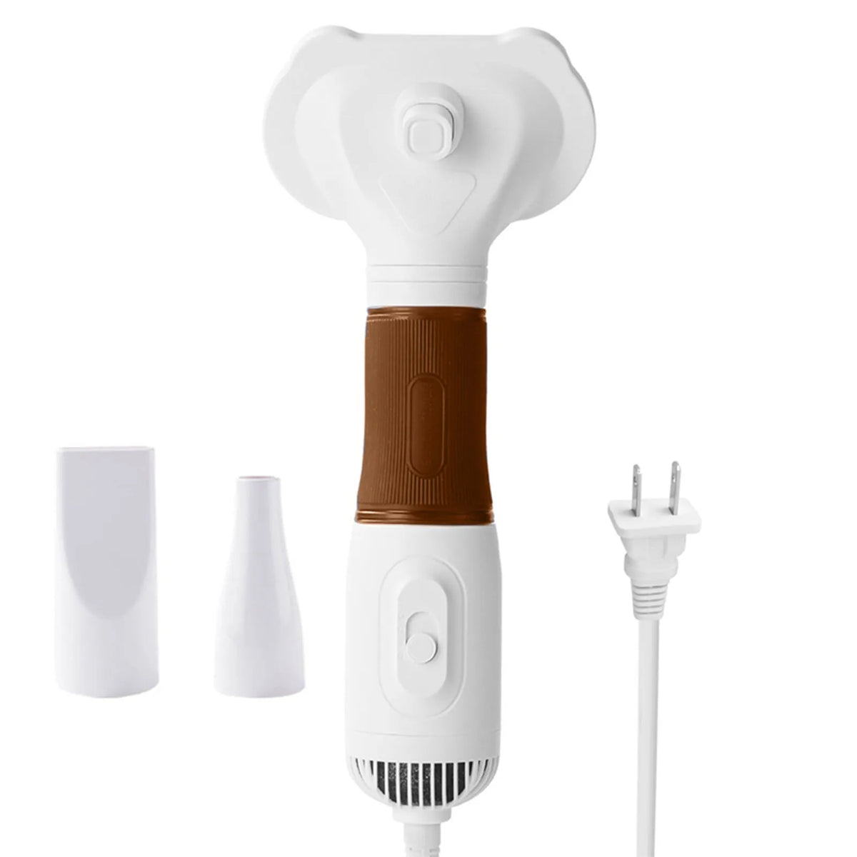3In1 Pet Hair Dryer With Slicker Brush Low Noise Grooming