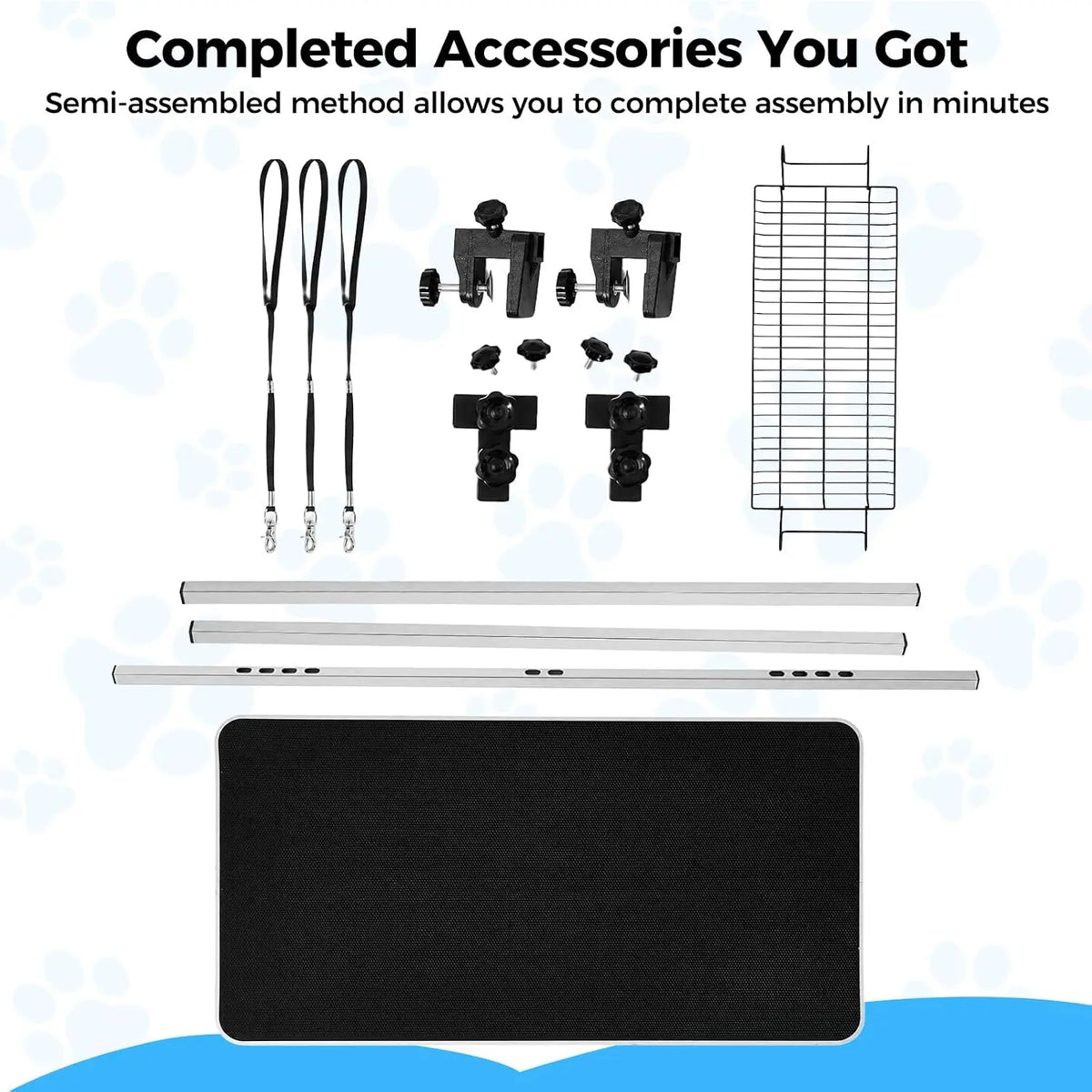 Garvee Professional Stainless Steel Foldable Dog Grooming Table