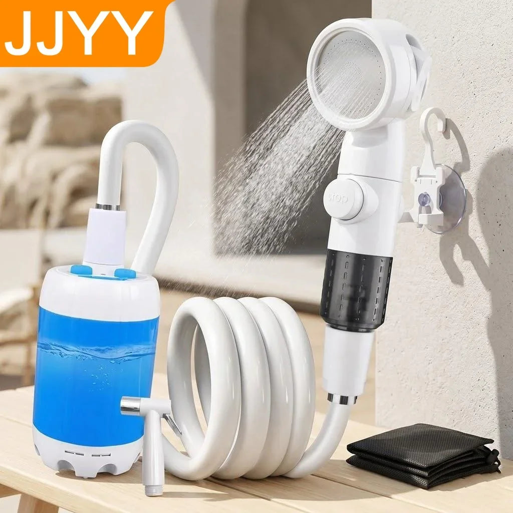 Rechargeable Portable Pet Shower Pump Hose For Home Outdoor Cleaning