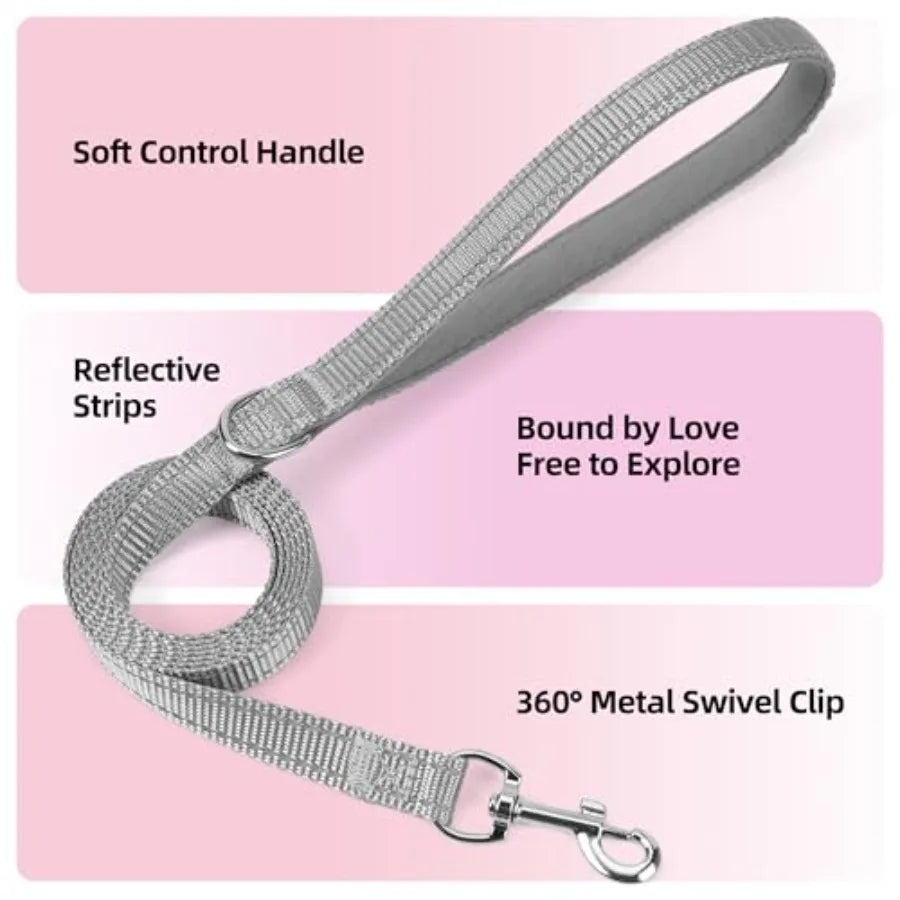 Breathable Sparkly Dog Harness And Reflective Leash For Pets