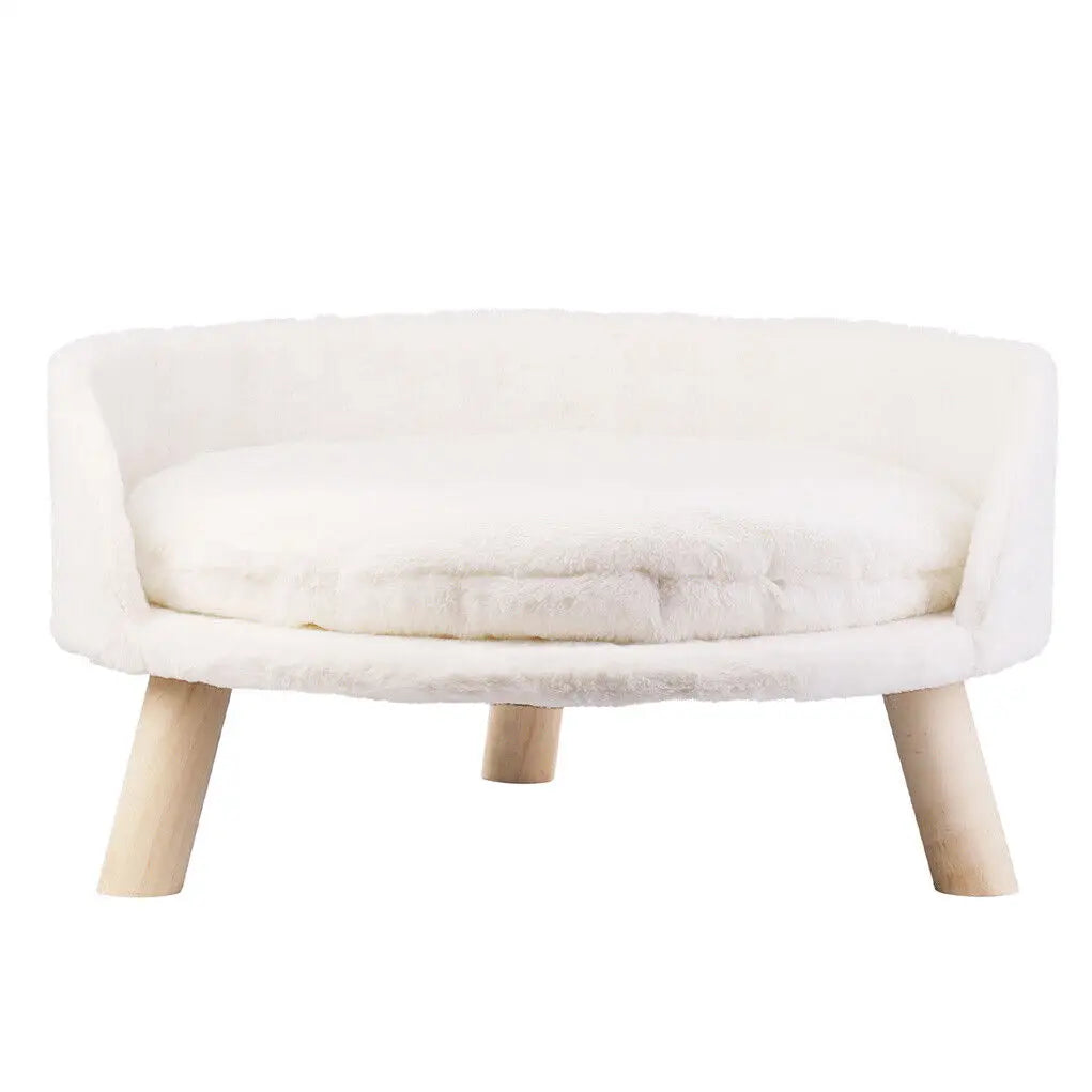 Luxury Plush Pet Nesting Chair Bed With Removable Cushion