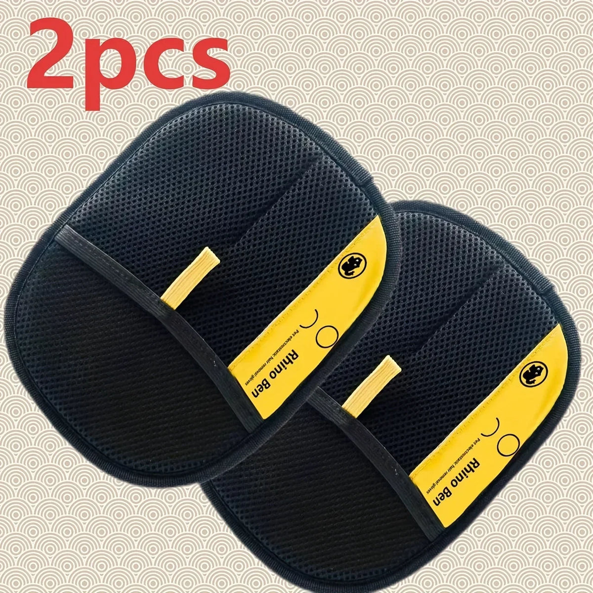 Double Sided Pet Grooming Gloves For Gentle Cat Hair Removal