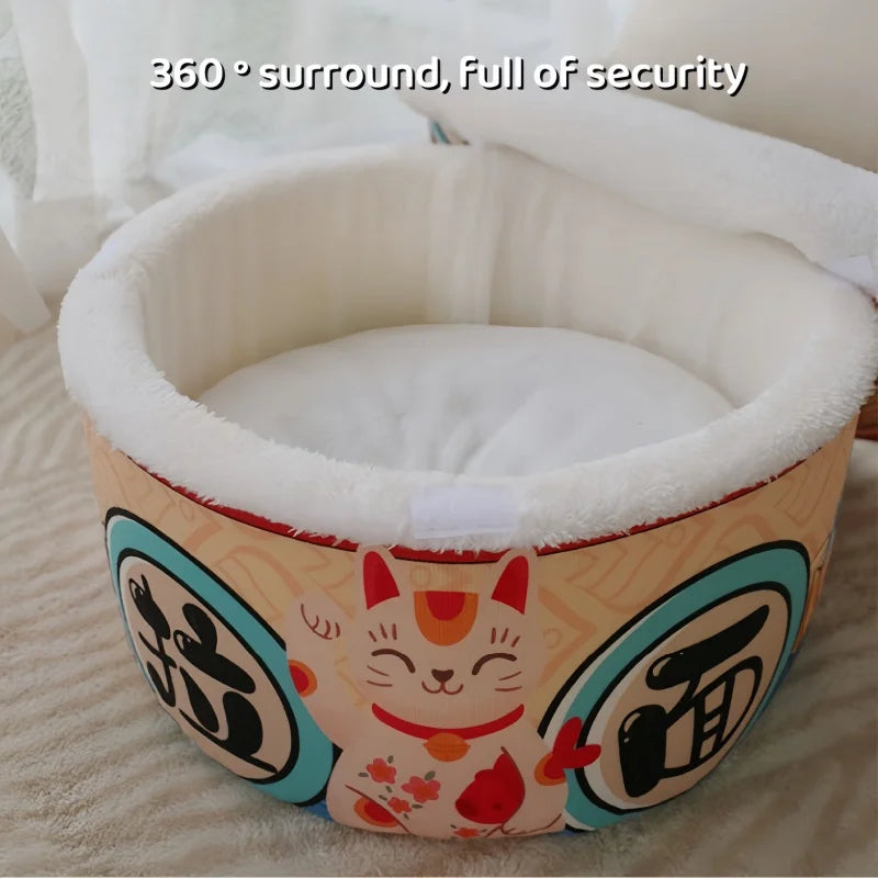 Warm Removable Washable Pet Bed For Dogs And Cats