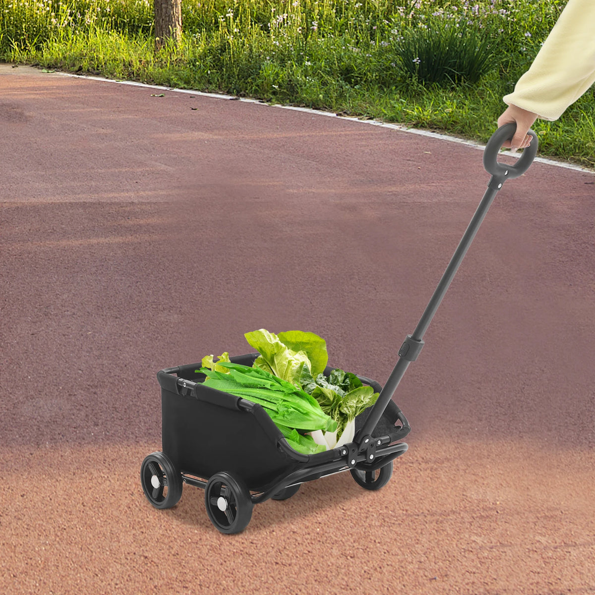 Folding Four Wheel Pet Stroller Crafted For Comfortable Dog Travel
