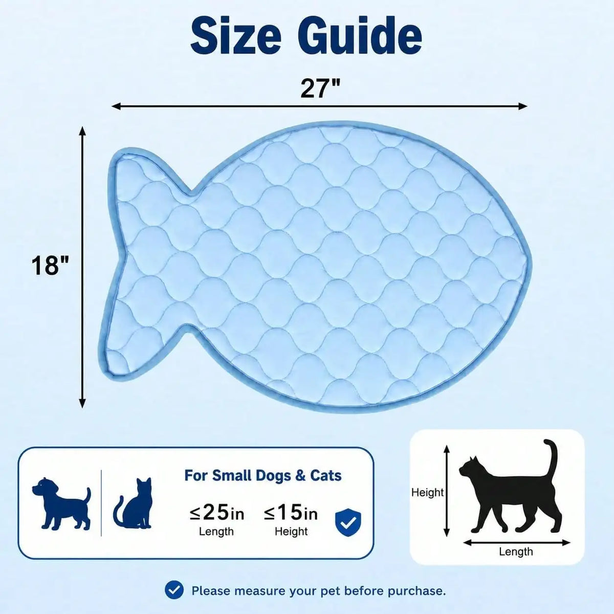 Machine Washable Ice Silk Cooling Mat For Small Pets
