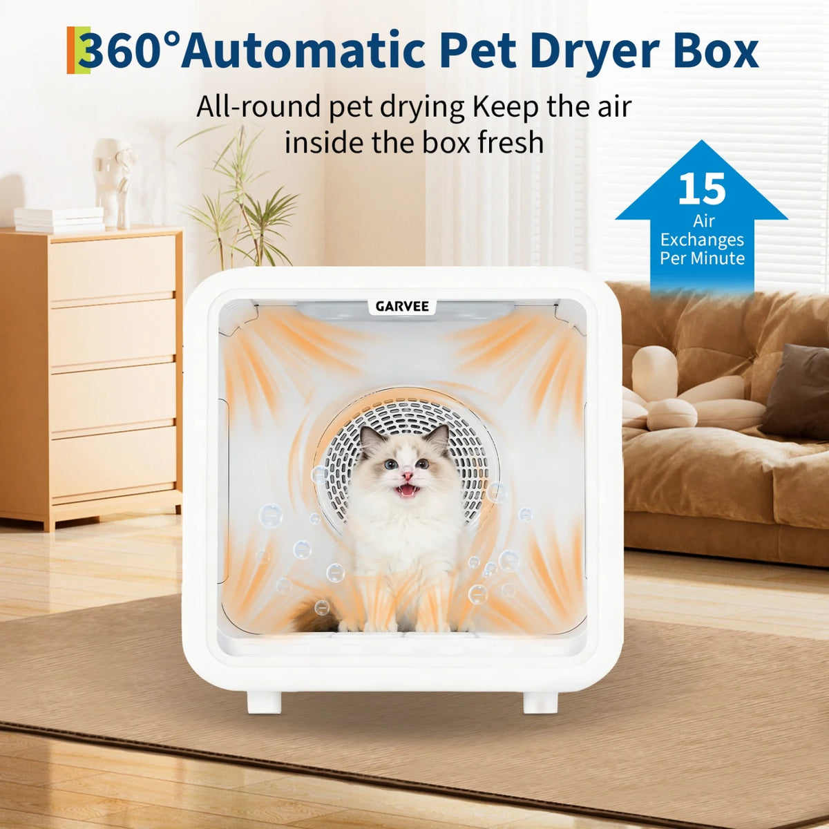 HiMISS Automatic Pet Grooming Dryer Box With Smart Temperature Control