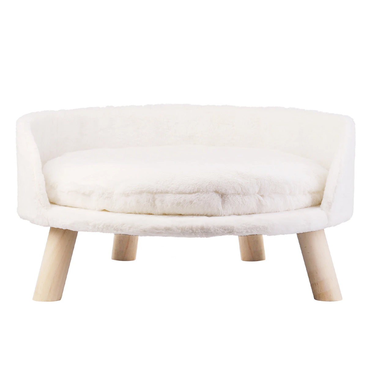 Luxury Plush Pet Nesting Chair Bed With Removable Cushion