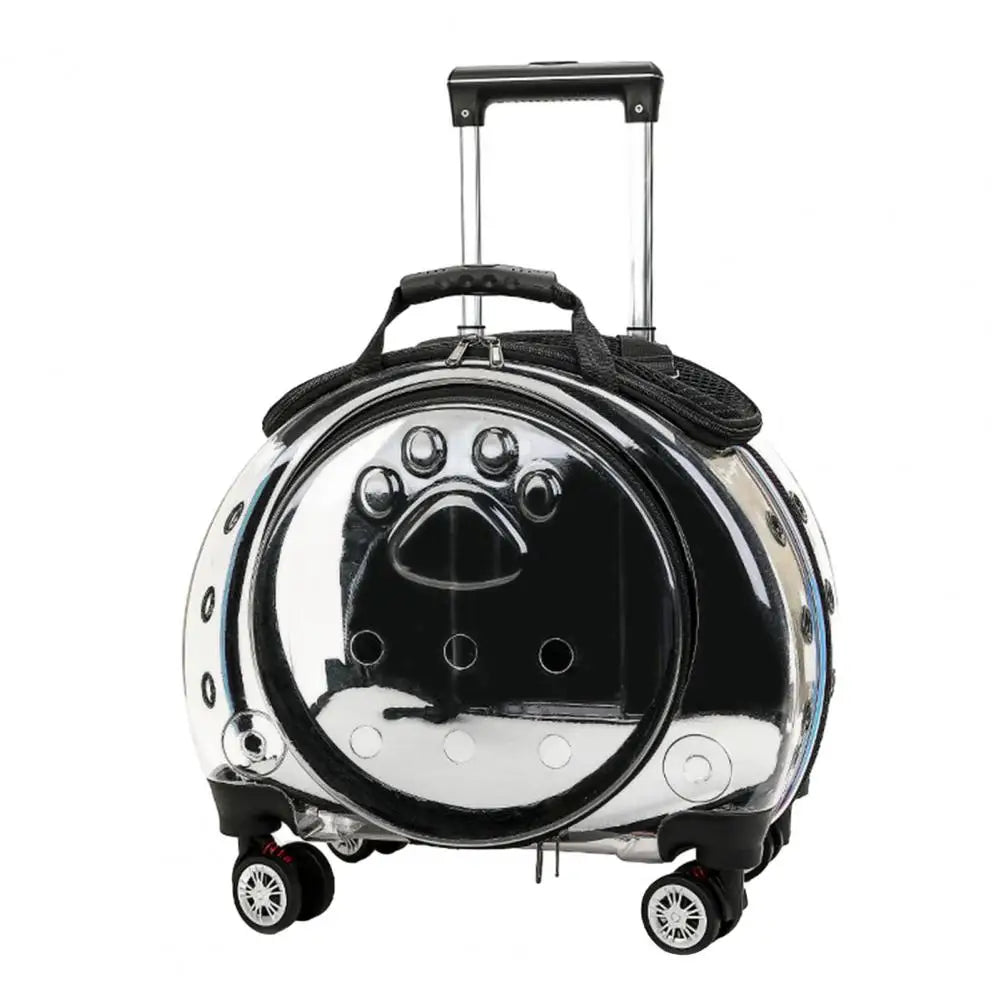 Durable Pet Trolley Backpack Carrier For Cats And Dogs Travel
