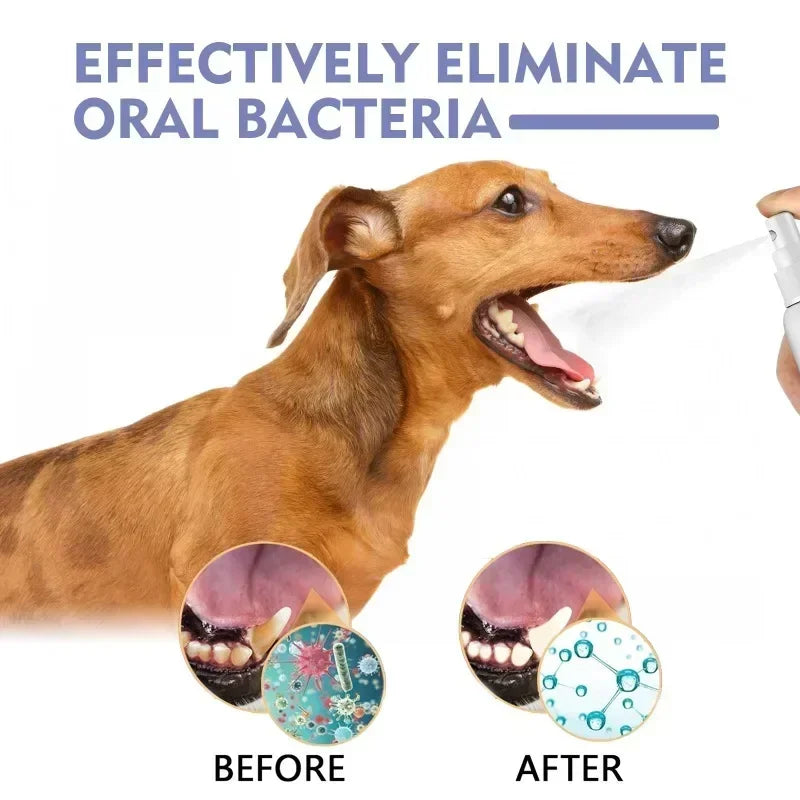 Natural Pet Dental Spray For Fresh Breath And Tartar Control