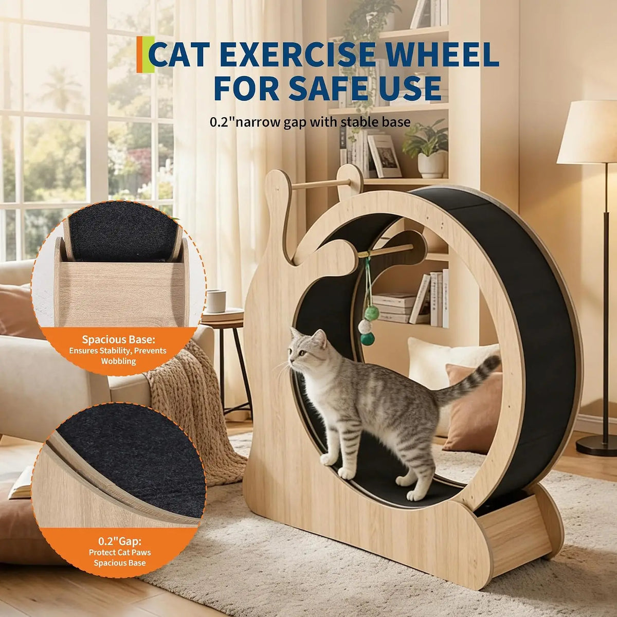 Exercise 6 In 1 Cat Treadmill Running Wheel Climbing Frame