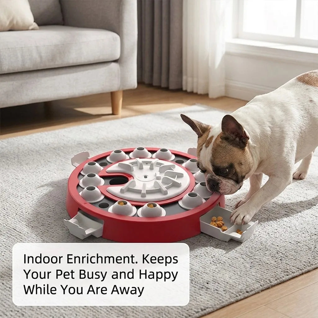 Interactive Dog Puzzle Toy And Treat Dispenser For Mental Stimulation
