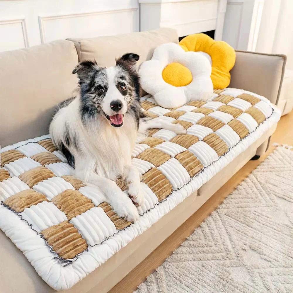 CWV Coral Fleece Dog Bed Waterproof Sofa Car Seat Cover