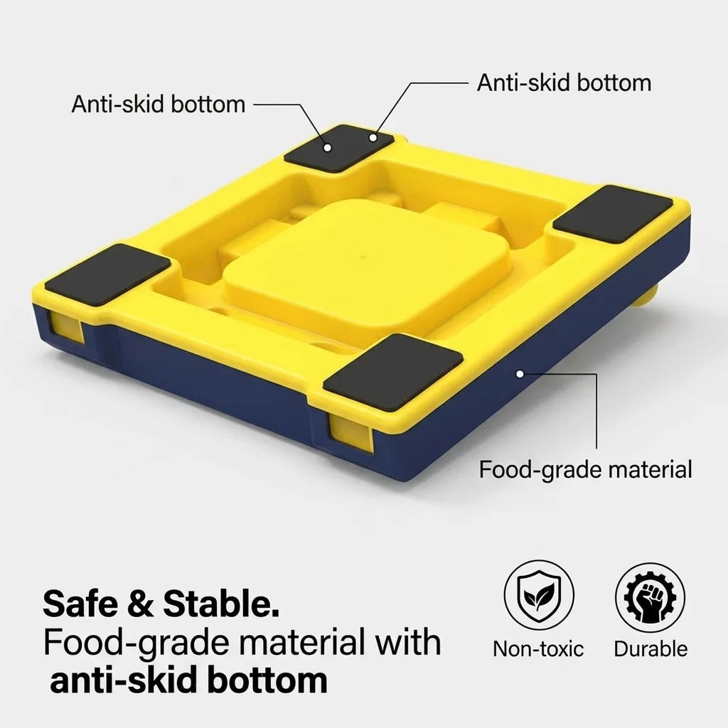 Durable Turntable Dog Puzzle Toy With Interactive Treat Dispenser