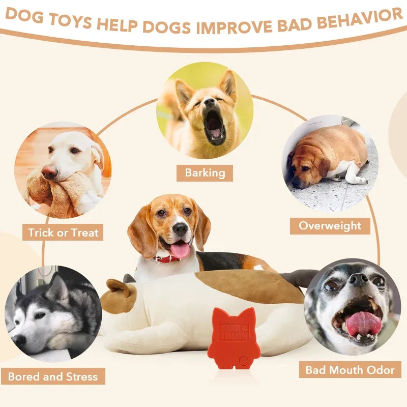 Plush Dragon Heartbeat Puppy Toy for Anxiety Relief Sleep Aid