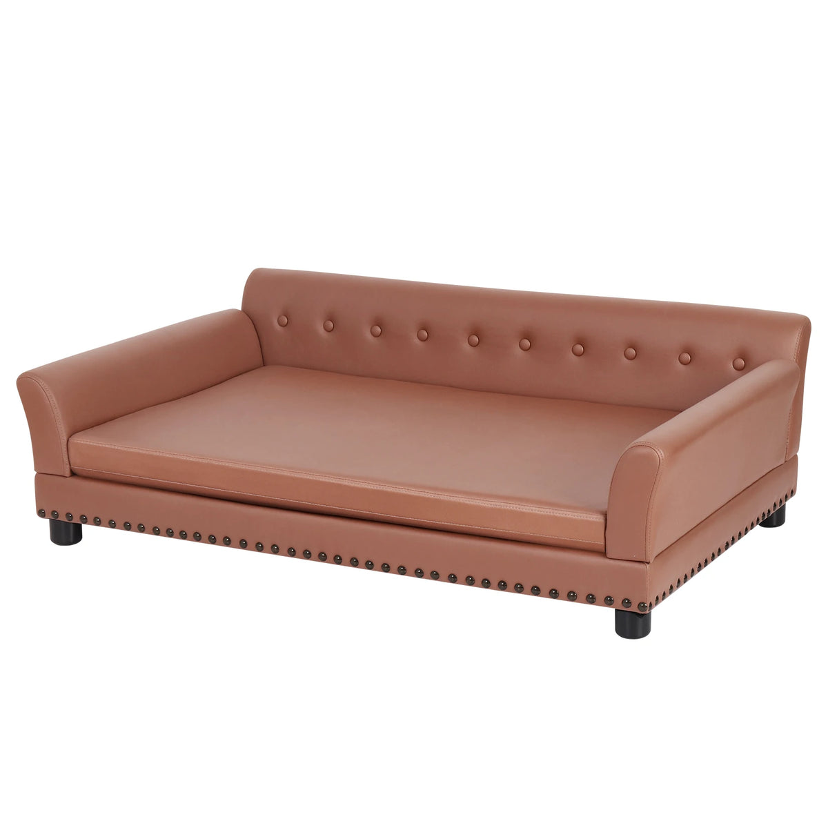 BingoPaw Waterproof Faux Fur Pet Sofa Bed With Removable Cushion