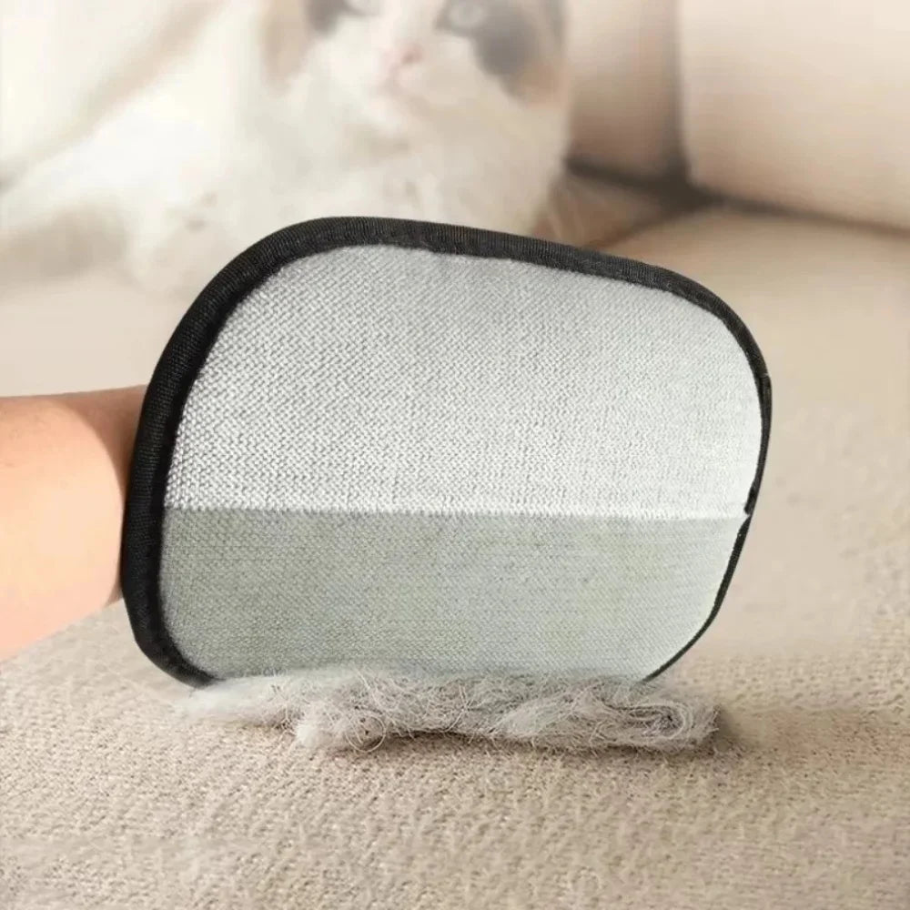 Static Double Sided Pet Hair Grooming Glove Reusable Lint Tool