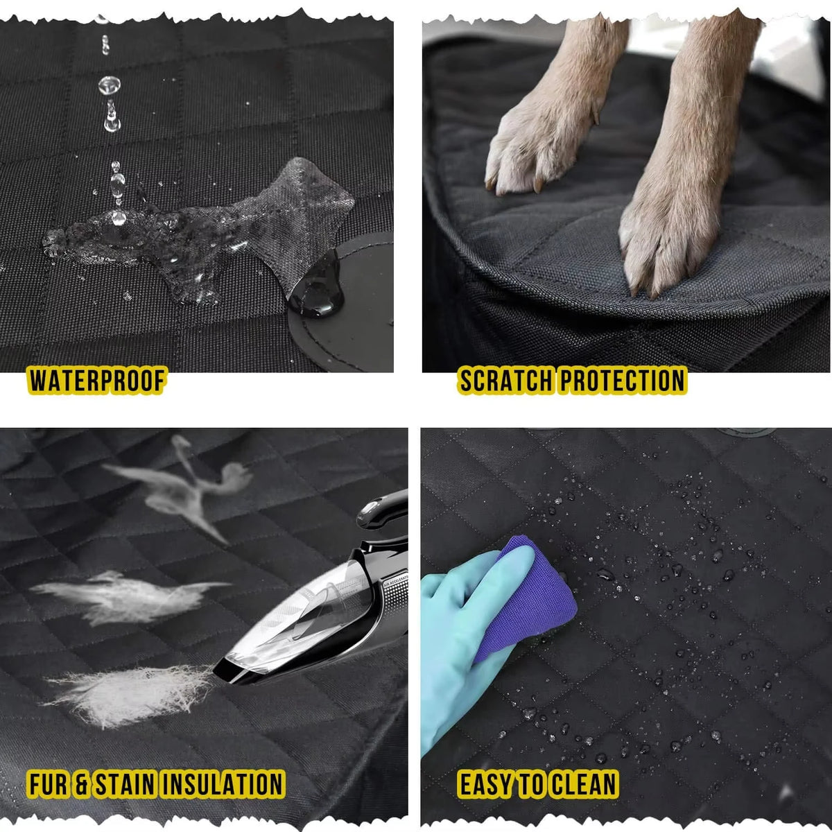 PetraVel Breathable Nylon Dog Car Front Seat Cover Protector